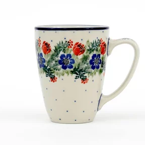 Kubek ceramiczny D05 0,3l <br> 1535X Czerwony Wianuszek